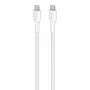 PURO Fabric Heavy Duty Braided USB-C į USB-C laidas 1,2 m baltas