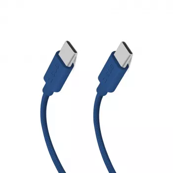 SBS TECABLE TISSUE TCCB USB-C į USB-C laidas 1,5 m 60 W pintas – mėlynas