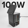 SBS Power Dock 6-in-1 įkrovimo stotelė su MagSafe, stovu ir USB-C laidais 65W – juoda