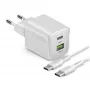 STEP BY STEP SBS 20W 1C + 1A White USB-C Charger with 1.5m USB-C to USB-C Cable