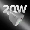 STEP BY STEP SBS 20W 1C + 1A White USB-C Charger with 1.5m USB-C to USB-C Cable