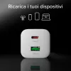 STEP BY STEP SBS 20W 1C + 1A White USB-C Charger with 1.5m USB-C to USB-C Cable