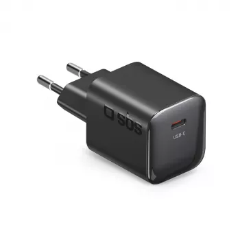 STEP BY STEP SBS 30W 1C USB-C sieninis įkroviklis, juodas