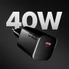 STEP BY STEP SBS 40W 1c Black USB-C sieninis įkroviklis