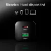 STEP BY STEP SBS 65W USB-C įkroviklis su 1x USB-C ir 1x USB-A, juodas, 1,5 m USB-C laidas