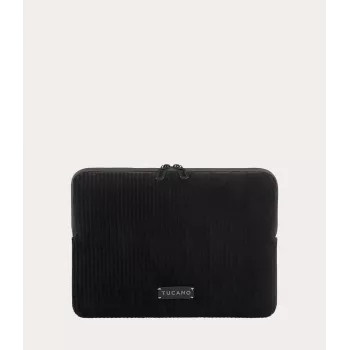 TUCANO Velluto 2 Laptop Sleeve, skirta MacBook Air 13 (M4/M3/M2/M1/2025-2018) / Pro 13 / nešiojamam kompiuteriui 12 colių, juoda
