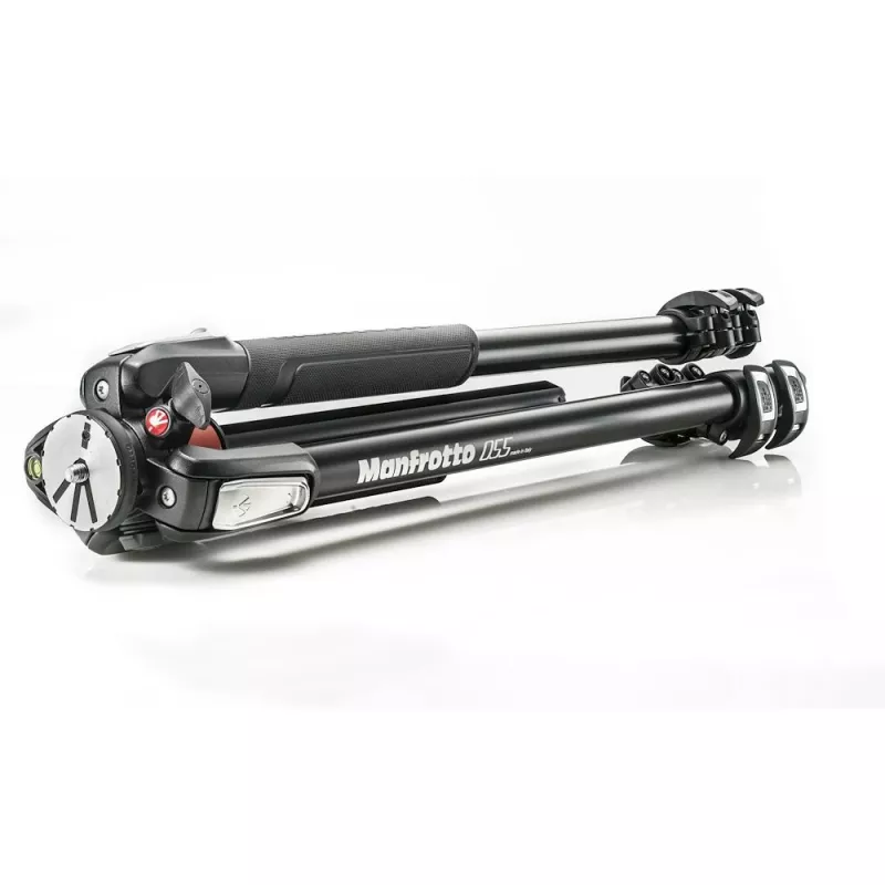 Manfrotto 055XPRO3 Tripod with 3 Sections, Aluminum, Black