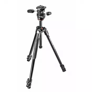 Manfrotto 290 Series MK290XTA3-3W Tripod su 3 krypčių galvute (juoda)