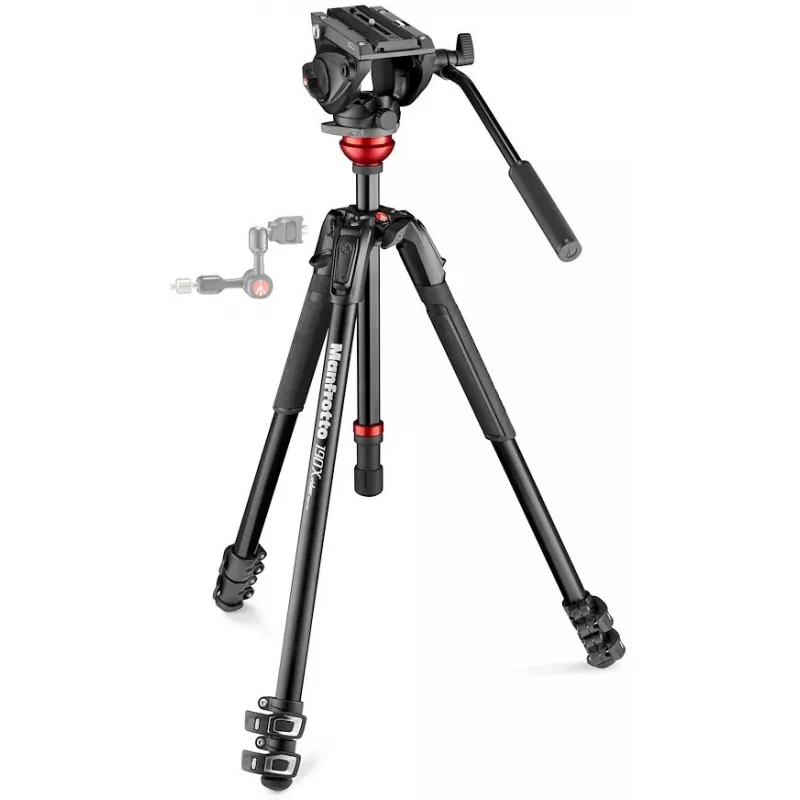 Manfrotto 190 Video Tripod Kit su 500AH Fluid Head