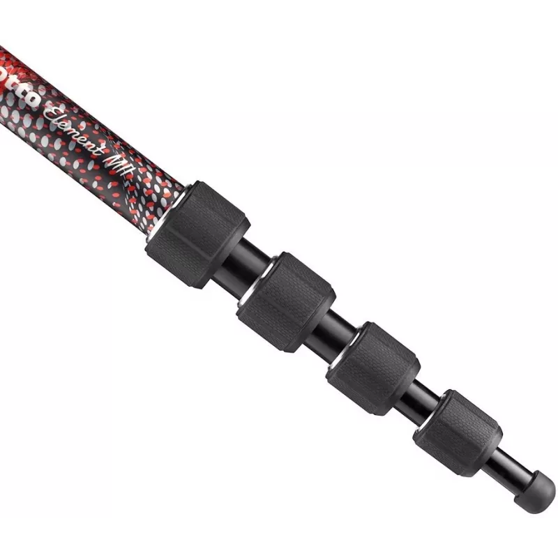 Manfrotto Element MII Aluminium monopodas, raudonas (MMELMIIA5RD)