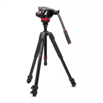 Manfrotto 055 Video Alu Black su 502AH galvute