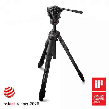 Manfrotto ONE Aliumininis trikojis su 500X skysčių galvute
