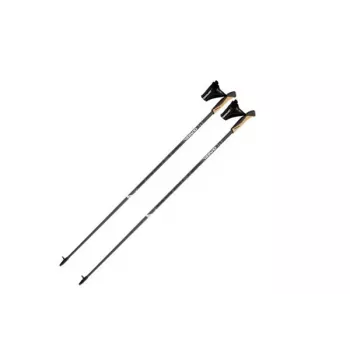 Gabel Stride X-5 šiaurietiško ėjimo lazdos – 120 cm, anglies pluoštas, juoda/raudona