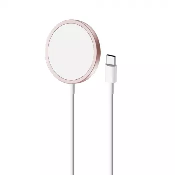 PURO Magnetico MagSafe belaidis įkroviklis 1 m – rožinė