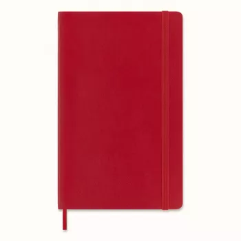 Moleskine Classic Notebook Large A5 Squared Scarlet Red Soft Cover 192 Pages