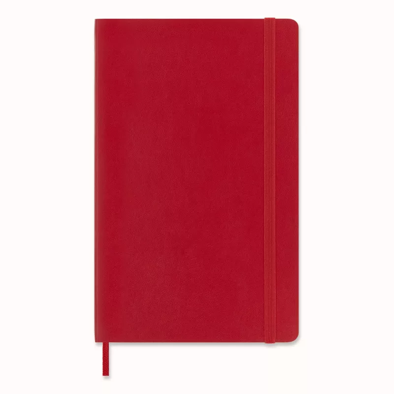 Moleskine Classic Notebook Large A5 Squared Scarlet Red Soft Cover 192 Pages