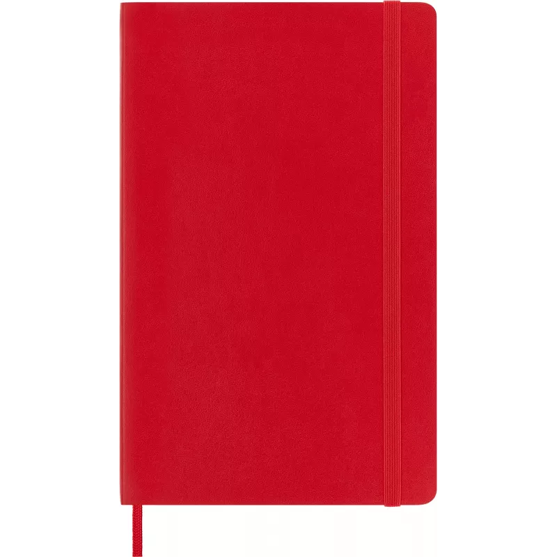 Moleskine Classic Notebook Large A5 Squared Scarlet Red Soft Cover 192 Pages