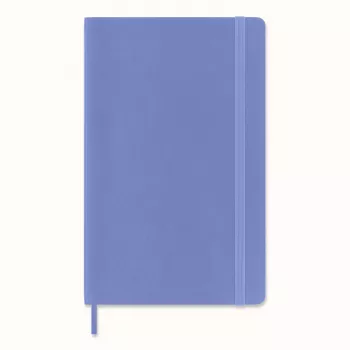 Moleskine Classic Notebook Large A5 Lined Hydrangea Blue Flexible Cover