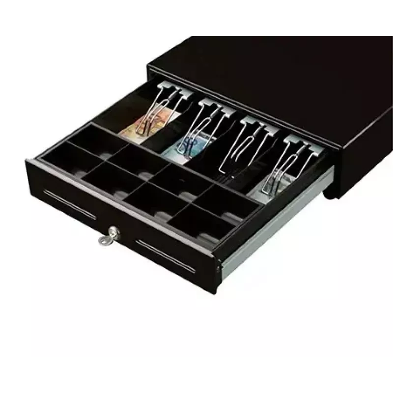 „Custom Group“ elektroninė kasos dėžutė „Custom Electronic Cash Drawer“ – 6 V – juoda