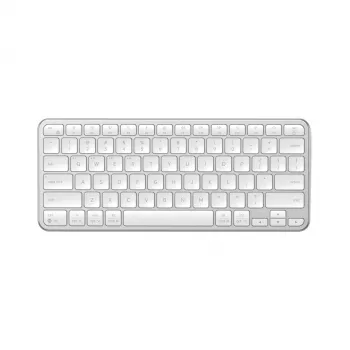Satechi Slim EX1 Bluetooth klaviatūra trims įrenginiams su Mac/Windows režimo perjungimu (sidabrinė)