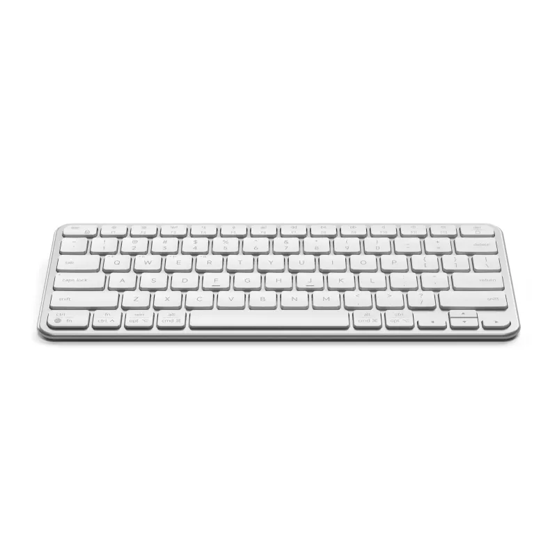 Satechi Slim EX1 Bluetooth klaviatūra trims įrenginiams su Mac/Windows režimo perjungimu (sidabrinė)