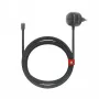 Twelve South PowerCord EU 30W USB-C sieninis įkroviklis su 3m pintu kabeliu (slate spalvos)