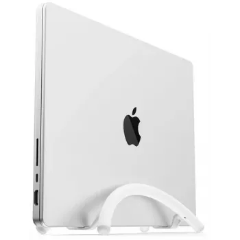 Twelve South BookArc Flex vertikalus nešiojamojo kompiuterio stovas, skirtas MacBook - baltas