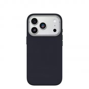OtterBox Symmetry Cactus Leather Camera Control, skirta iPhone 17 Pro, mėlyna