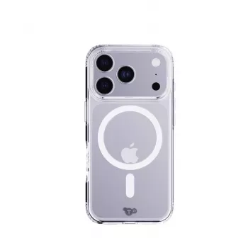 Tech21 EvoLite MagSafe skaidrus dėklas, skirtas iPhone 17 Pro – permatomas, 3 m kritimo apsauga