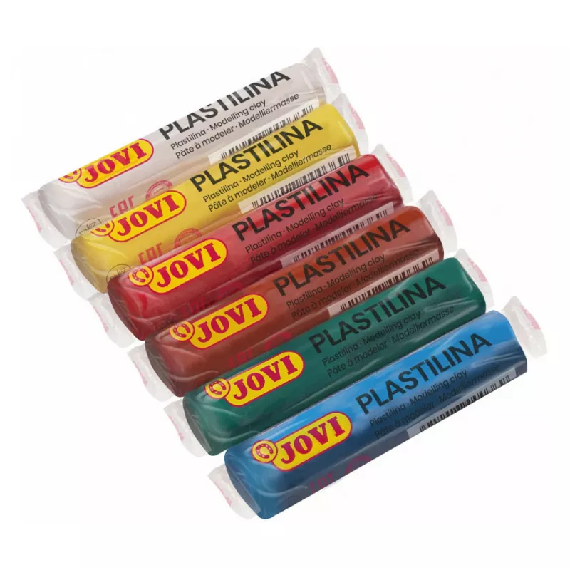 JOVI Plastilina modelinis molis 6 spalvų rinkinys po 15 g (iš viso 90 g)