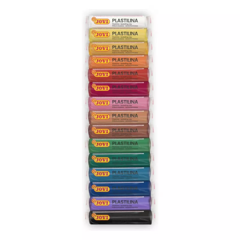 JOVI Plastilina Modeling Clay Assorted 15 Colors 15 g Each
