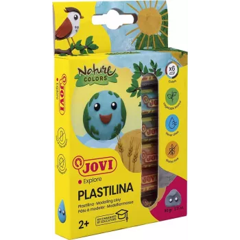 JOVI Plastilina Modeling Clay Assorted Colors 6 x 15 g
