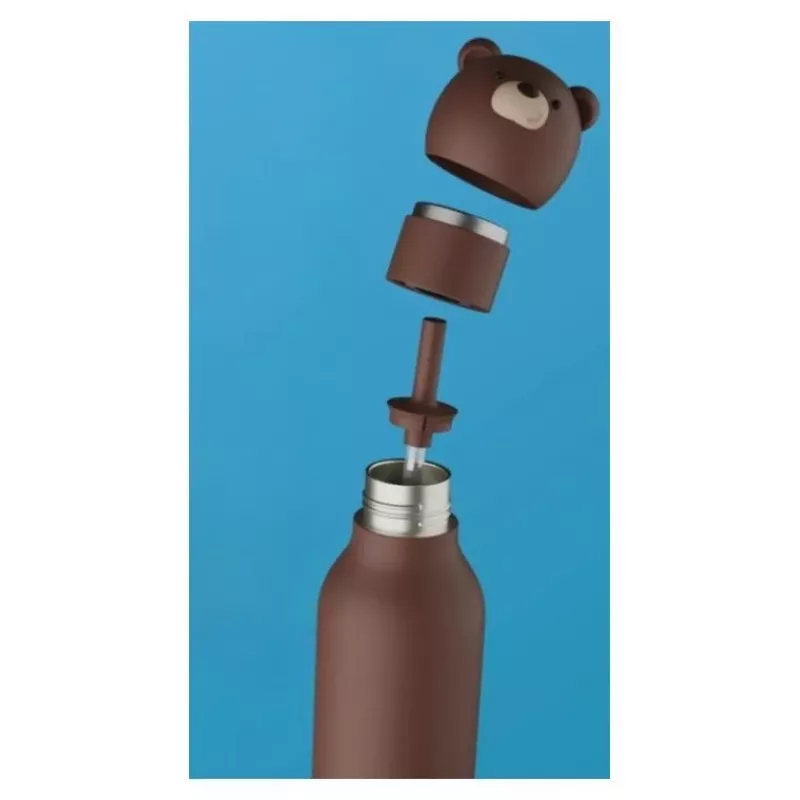 Asobu Bestie Brown Bear 460 ml vaikiškas termosas
