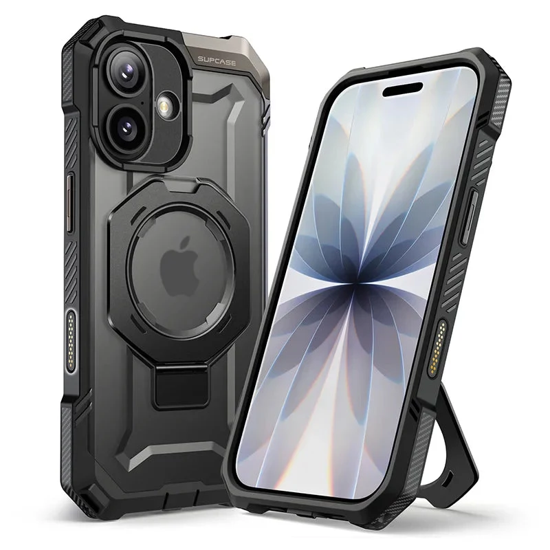 Supcase UB Grip Mag MagSafe dėklas, skirtas iPhone 17, juodas