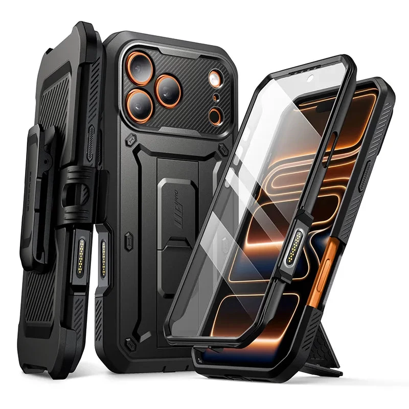 „Supcase“ dėklas „Unicorn Beetle Pro“ skirtas „iPhone 17 Pro Max“, juodas