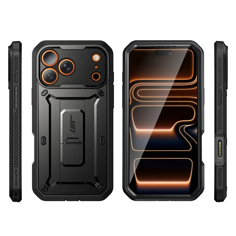 „Supcase“ dėklas „Unicorn Beetle Pro“ skirtas „iPhone 17 Pro Max“, juodas