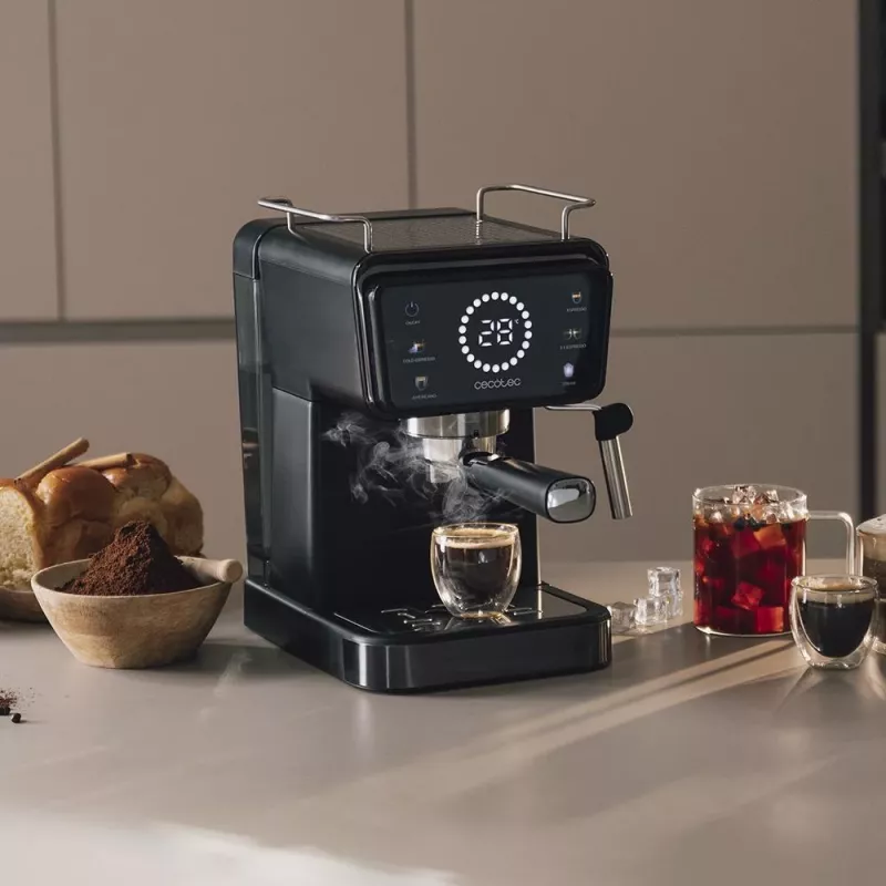Cecotec Power Espresso Touch ColdBrew Espresso Machine, 20 Bar, 1500 W, 1.5 L, Black