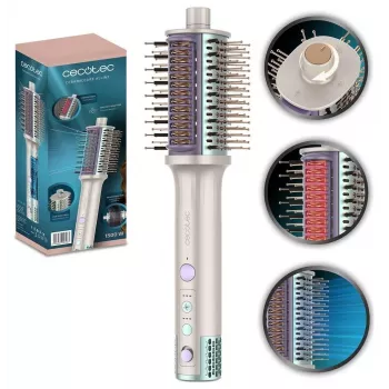 Cecotec CeramicCare Allin1 karšto oro šepetys, 1500 W, 4 in 1: džiovintuvas, formuotuvas, oro šepetys ir tiesinantis šepetys