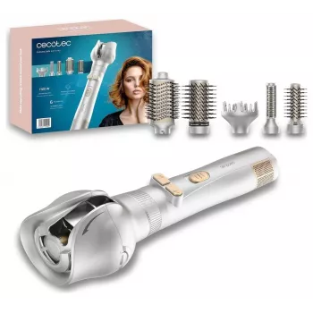 Cecotec CeramicCare 6in1 Gyro besisukantis karšto oro šepetys, 1100 W, 6 antgaliai