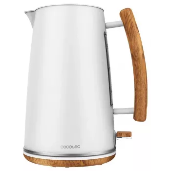 Cecotec ThermoSense 400 White Woody elektrinis virdulys, 3000 W, 1,7 l, nerūdijantis plienas