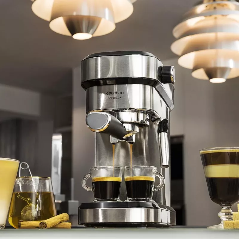 Cecotec Cafelizzia 790 Steel Semi-Automatic Espresso Machine, 20 bar, 1350 W, Stainless Steel