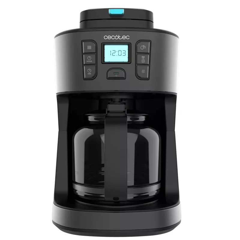 Cecotec Coffee 66 Grind & Drop Kavos Virimo Aparatas su Kūgine Girnosele, 1.2 L, 900 W, Juodas