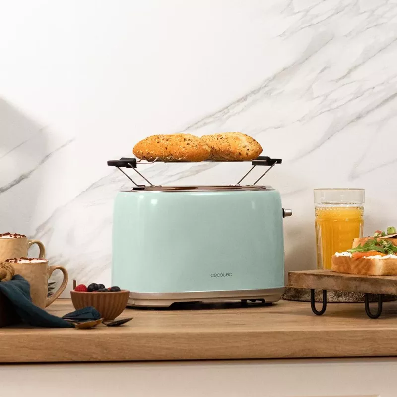 Cecotec Toast&Taste 1000 Retro Double Toaster Blue