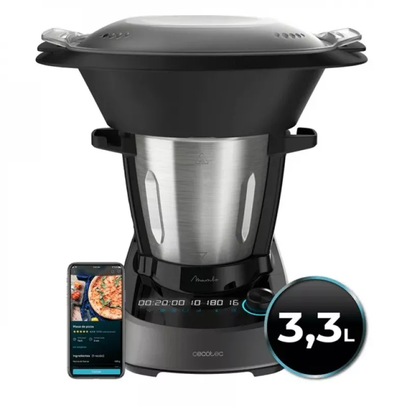 Cecotec Mambo 11090 Multifunkcinis virtuvės kombainas, 1700 W, 3,3 L, nerūdijantis plienas, Wi-Fi