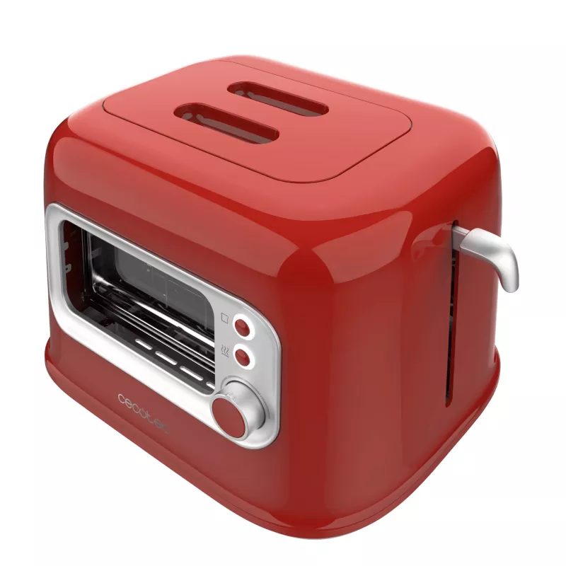 Cecotec RetroVision Red Toaster 850W 2 Slots