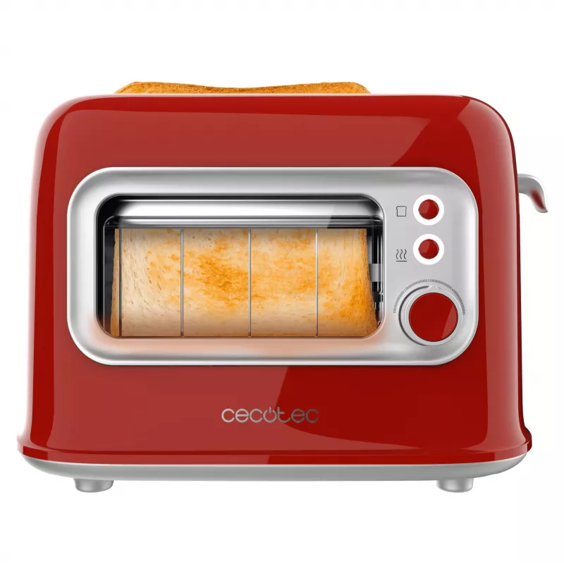 Cecotec RetroVision Red Toaster 850W 2 Slots