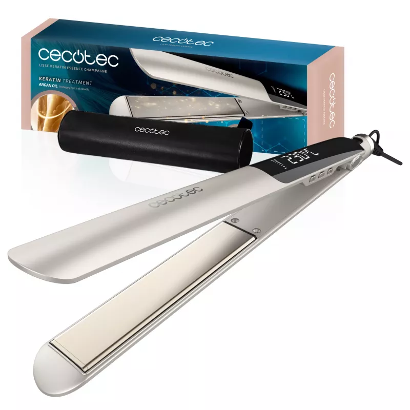 Cecotec Lisse Keratin Essence Champagne Hair Straightener