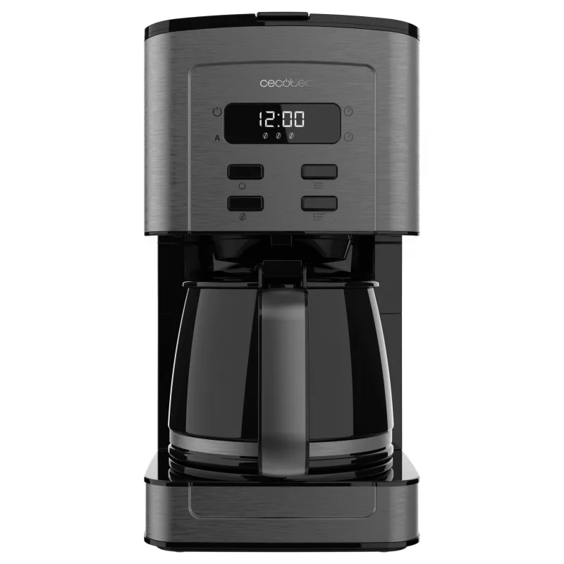 Cecotec Coffee 66 Time Lašininis kavos virimo aparatas 950W 1,5L 12 puodelių LCD laikmatis Nerūdijantis plienas