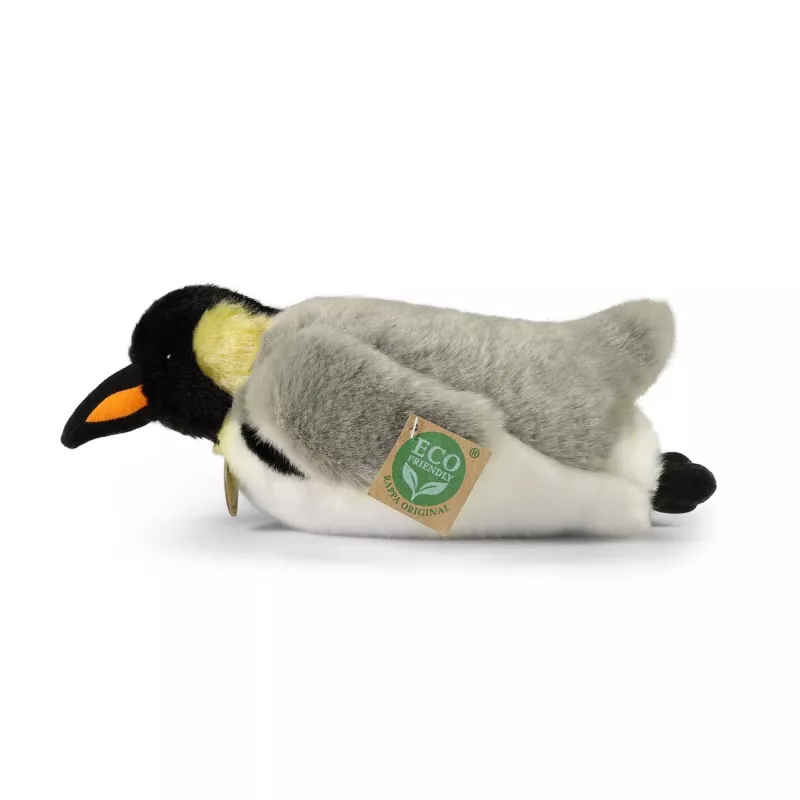 Rappa Eco-Friendly Realistic Plush Penguin Lying 28 cm