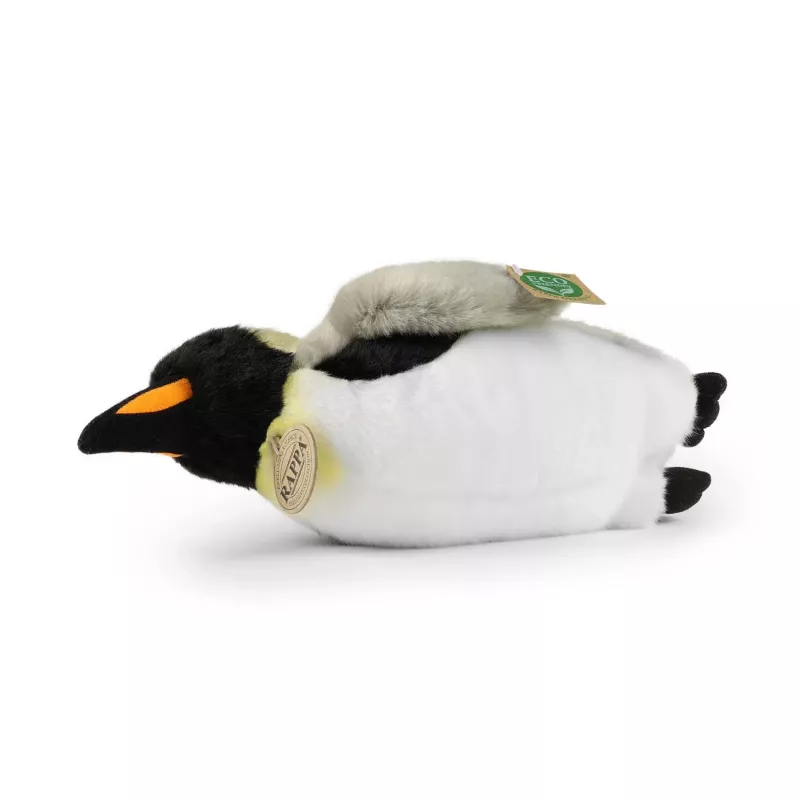 Rappa Eco-Friendly Realistic Plush Penguin Lying 28 cm